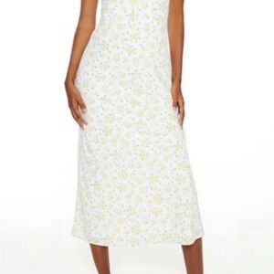 Forever 21 White Floral Maxi Dress